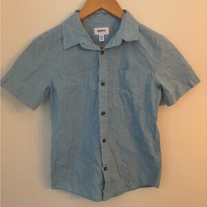 Sonoma Blue Button Down Shirt Lightweight Casual